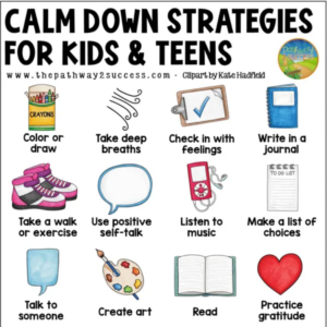 Behavior Support – Emotional Regulation – Calm Down Strategies