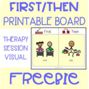 Behavior Support – Transitions – First Then Support