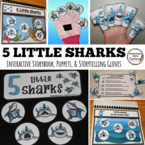 5 Little Sharks ABA interactive Storybook