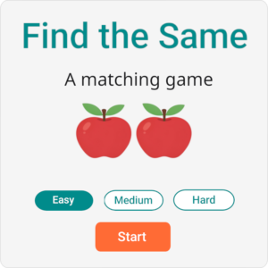 Games • Matching • Find the Same
