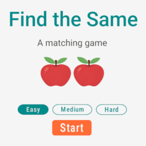 Games • Matching • Find the Same